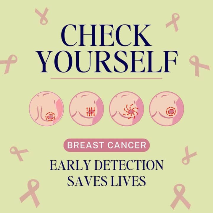 Breast Cancer Awareness Month , check yourself, early detection saves lives