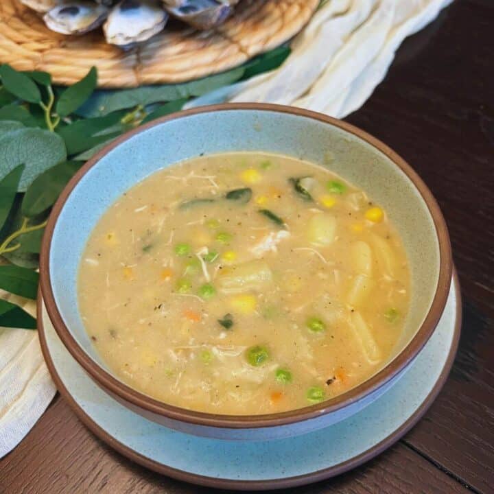 Creamy Chicken Pot Pie Soup Recipe (Dairy-Free, Gut-Friendly)