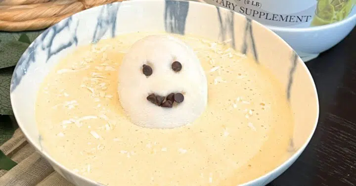 Vanilla Bean Ghost Smoothie Protein Shake For Halloween