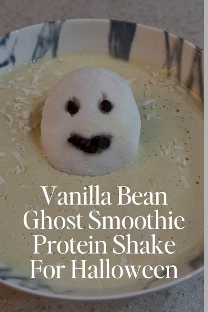 Vanilla Bean Ghost Smoothie Protein Shake For Halloween