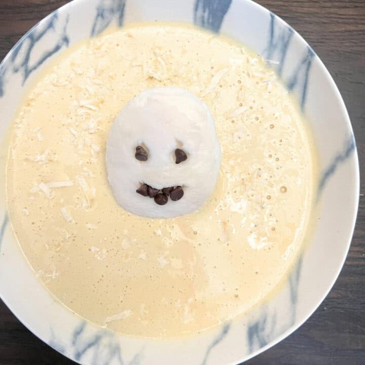 Vanilla Bean Ghost Smoothie Protein Shake For Halloween