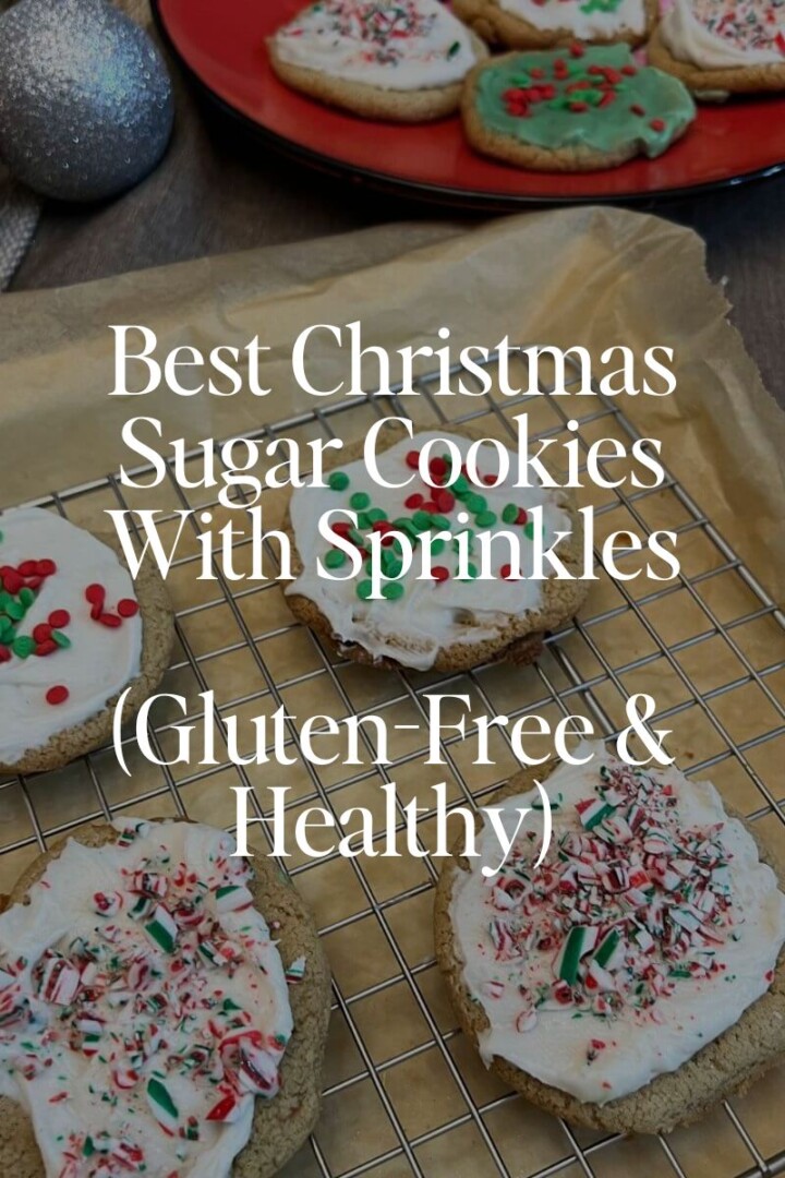 Best Christmas Sugar Cookies With Sprinkles (Gluten-Free & Healthy)