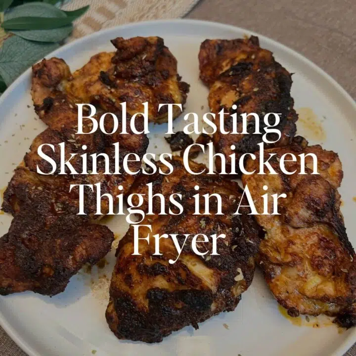 Bold Tasting Skinless Chicken Thighs in Air Fryer