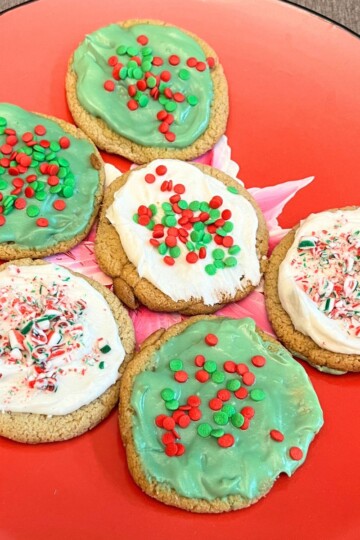 Christmas frosted sugar cookies