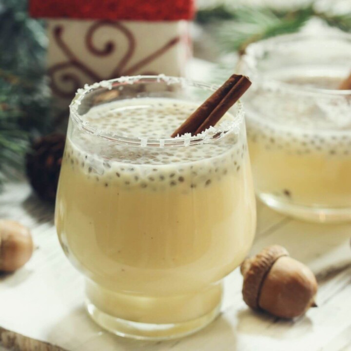 eggnog chia pudding