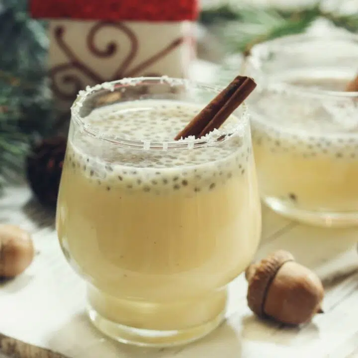 eggnog chia pudding