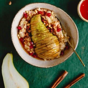 enjoy pear overnight oats recipe