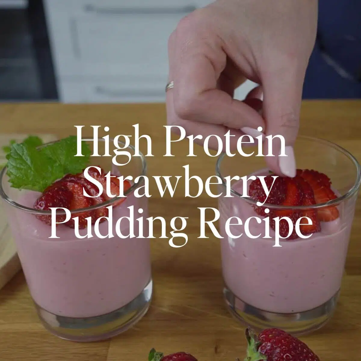 high protein strawberry pudding recipe