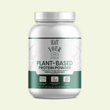 plant based protein powder vanilla milkshake