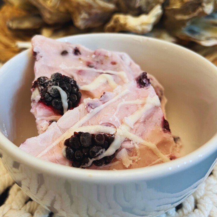berry yogurt bark
