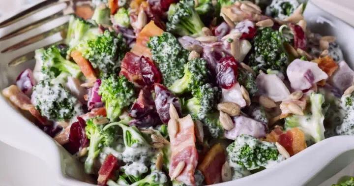 Healthy Homemade Broccoli Salad (Gut-Friendly & Protein-Packed)
