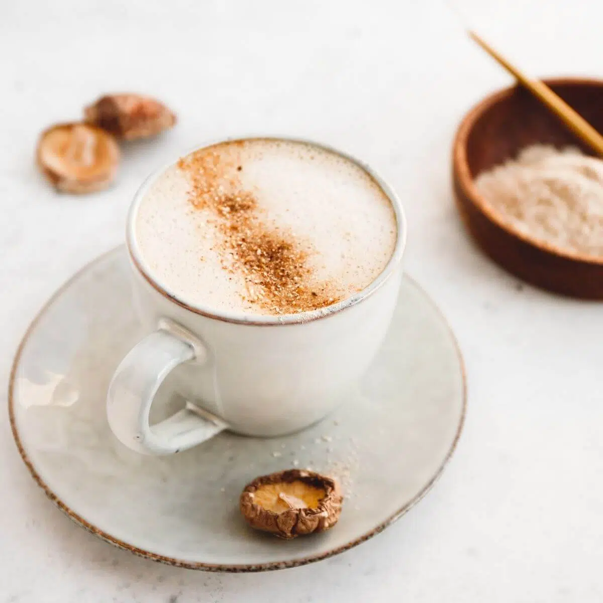 Spiced Shiitake Mushroom Latte