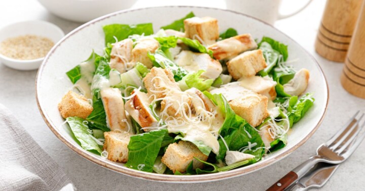 Best Grilled Chicken Caesar Salad with Gluten-Free Croutons