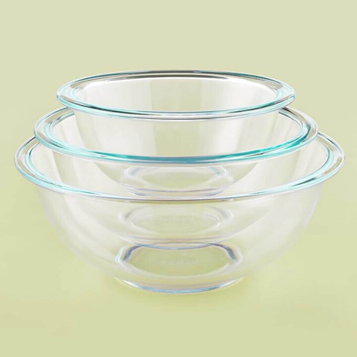 pyrex glass mixing bowls