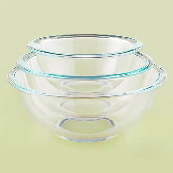 pyrex glass mixing bowls
