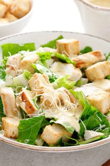 The Best Grilled Chicken Caesar Salad Recipe (With Gluten-Free Croutons)