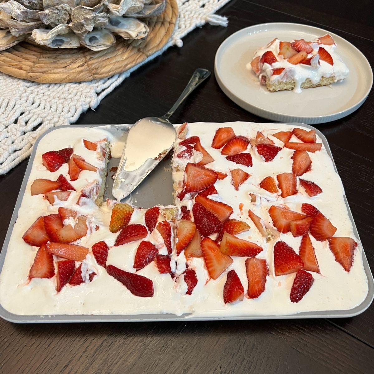 🍓 The Best Healthy Sheet Pan Baked Strawberry Shortcake (Gluten-Free, Dairy-Free Option!)