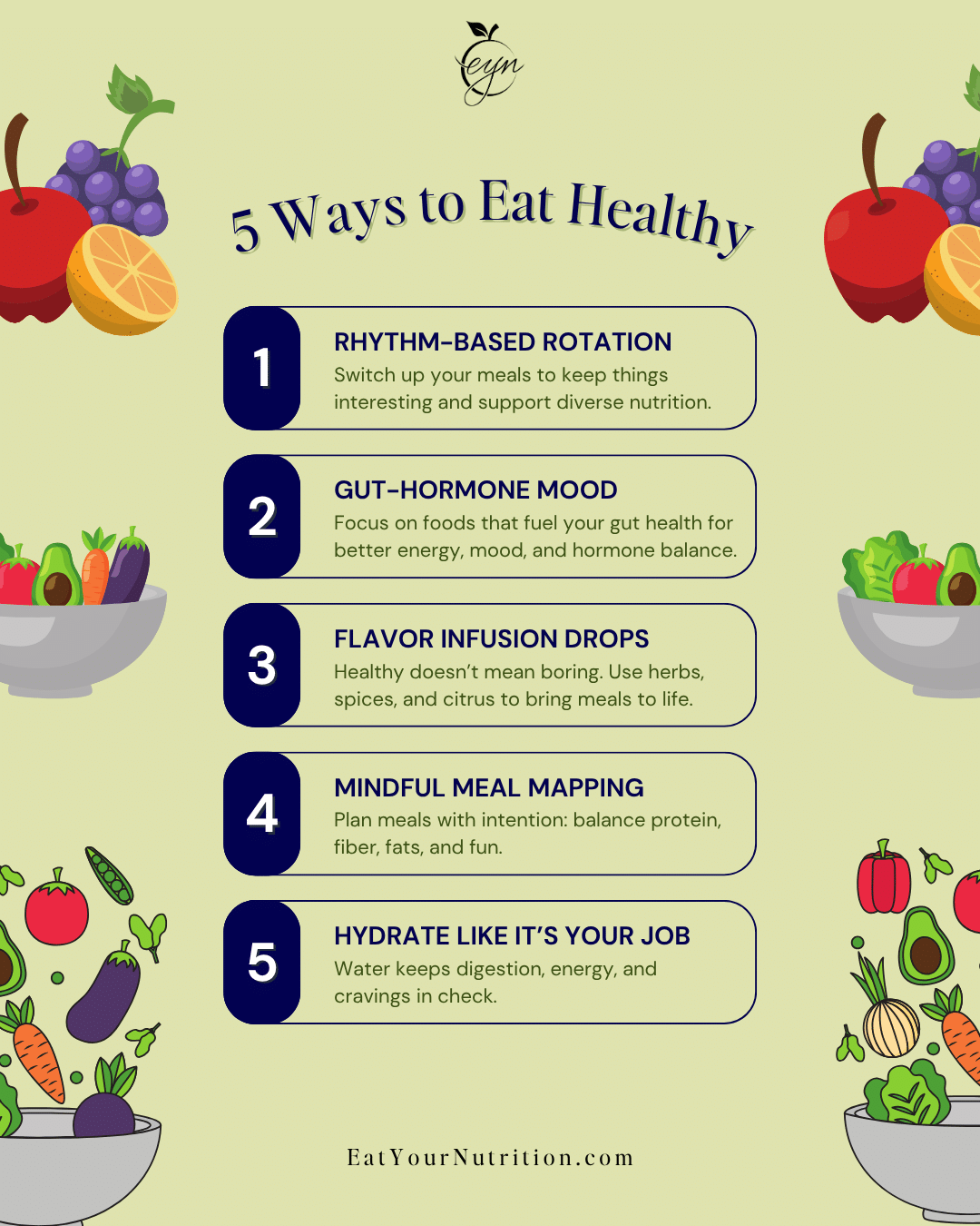 🥗 5 Easy Ways to Eat Healthy (That Actually Stick) 