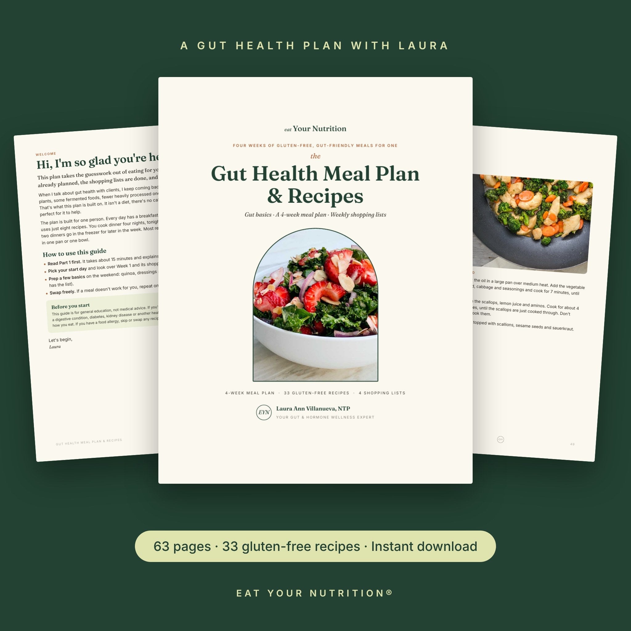 gut health meal plan cover