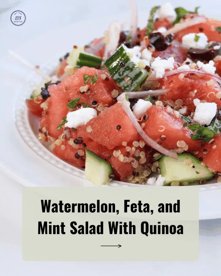 Watermelon, Feta, and Mint Salad With Quinoa