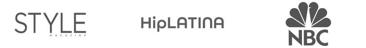 as seen in media, style magazine, hip Latina, NBC