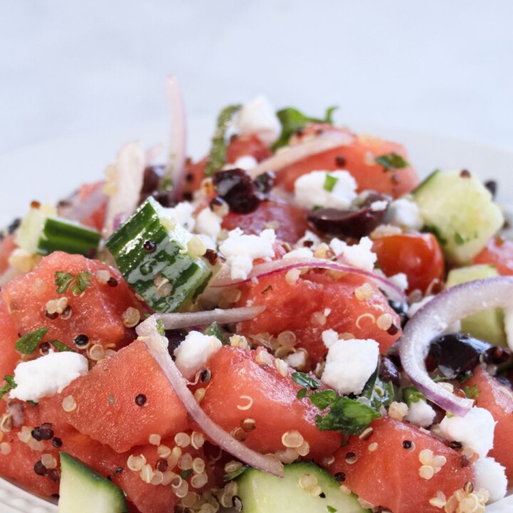 feta mint watermelon salad