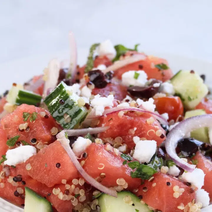 feta mint watermelon salad