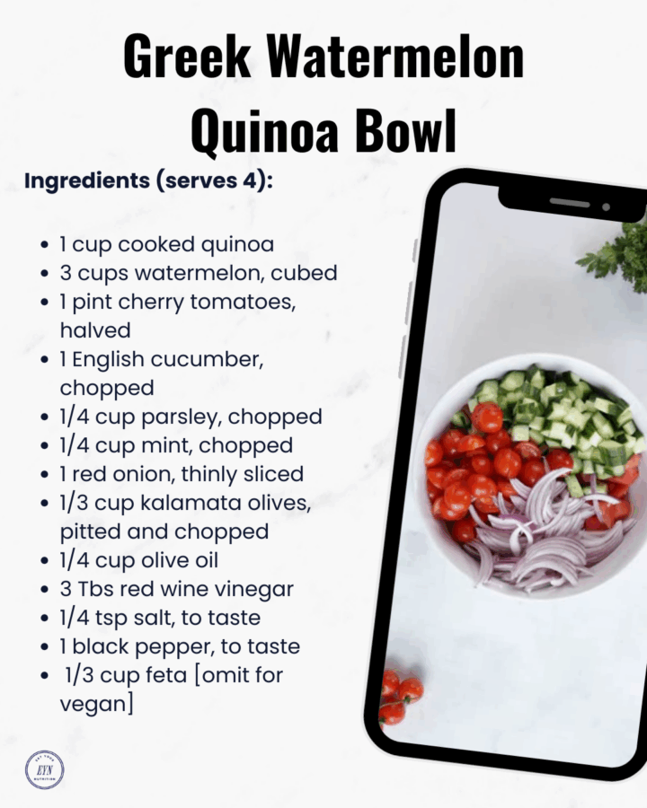 🧡 Learn How To Make Watermelon, Feta, and Mint Salad