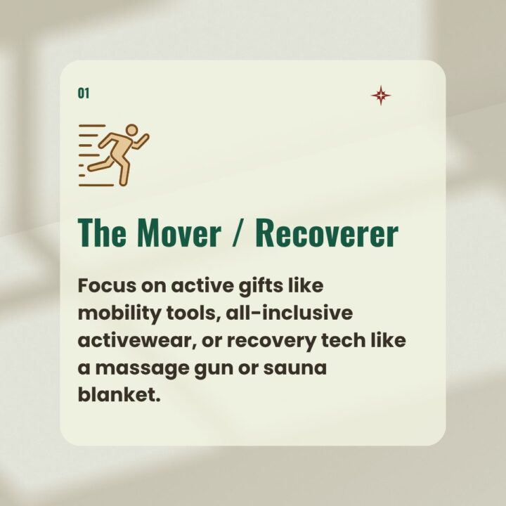 the mover recoverer holiday wellness gifts