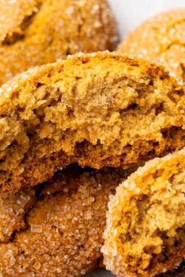 healthy gluten free chewy ginger molasses cookies