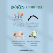 winter affirmations for holistic health