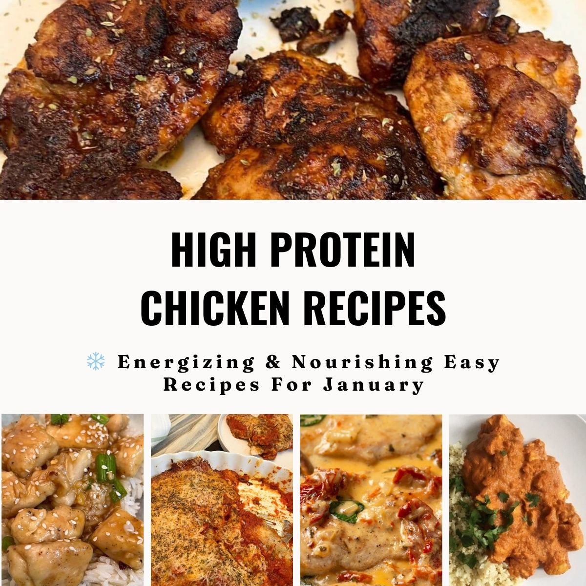 January High Protein Chicken Recipes For Energy, Balance & Strength 1200