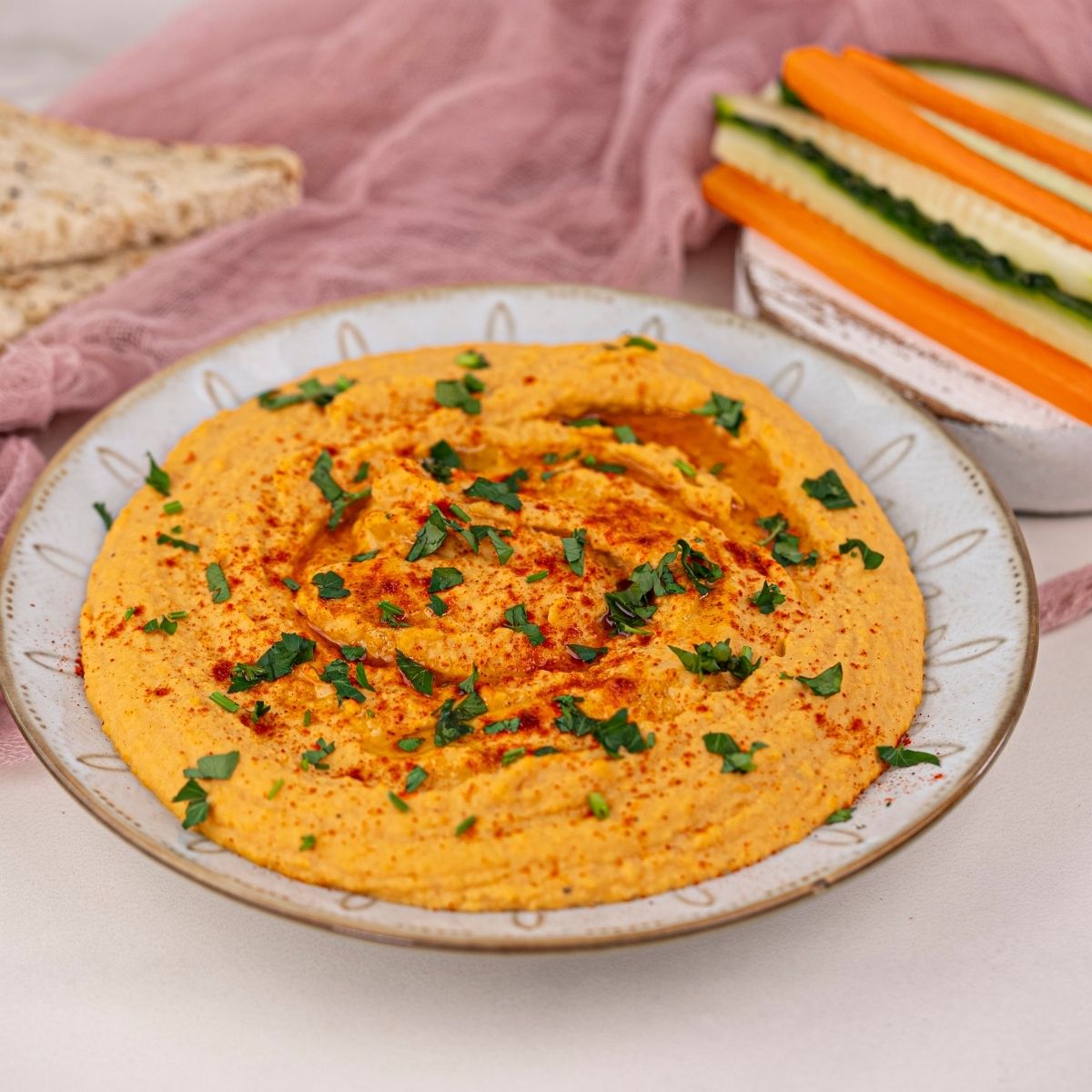 Roasted Sweet Potato Hummus (Budget-Friendly + Gut Healthy)
