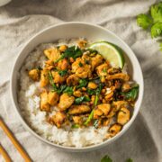 Asian Ginger Peanut Chicken And Rice Recipe