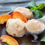 Healthy Peach Cottage Cheese Ice Cream Recipe