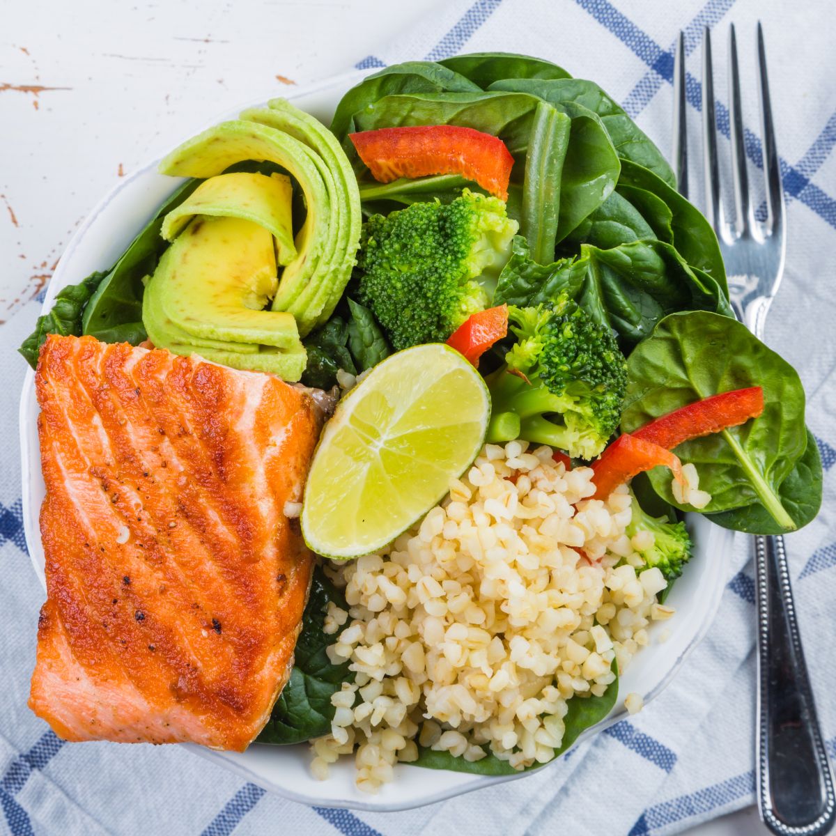 a simple balanced nutrition plate