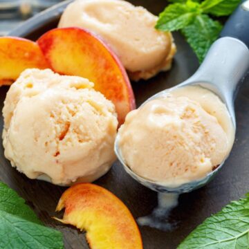 cottage cheese peach ice cream
