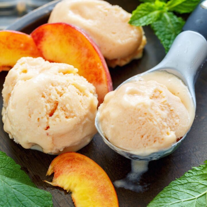 cottage cheese peach ice cream