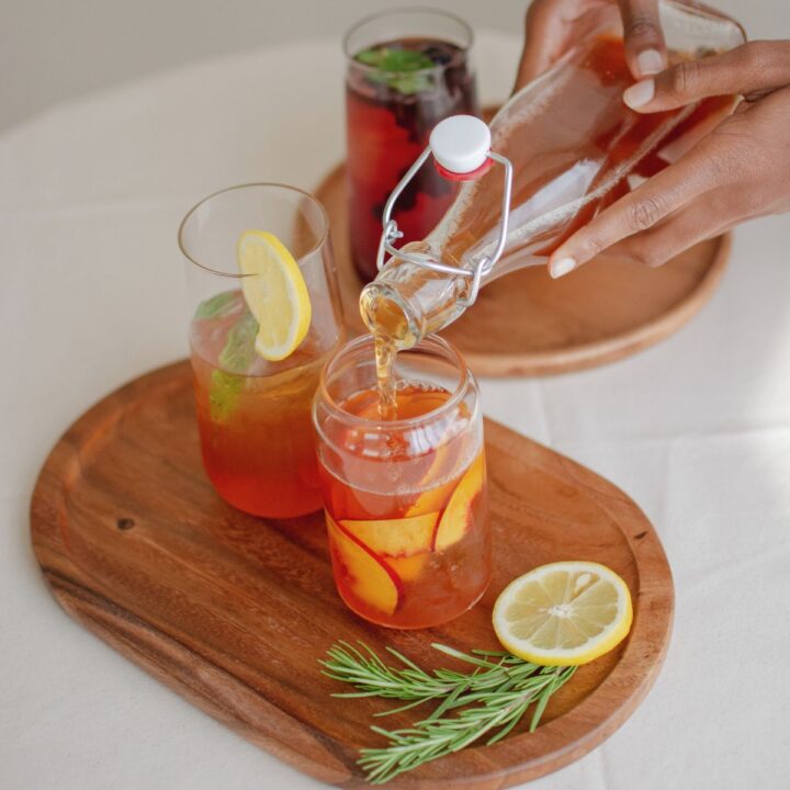 woman drinking water for gut health