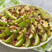 Cinnamon Apple Nachos With Peanut Butter Yogurt Drizzle