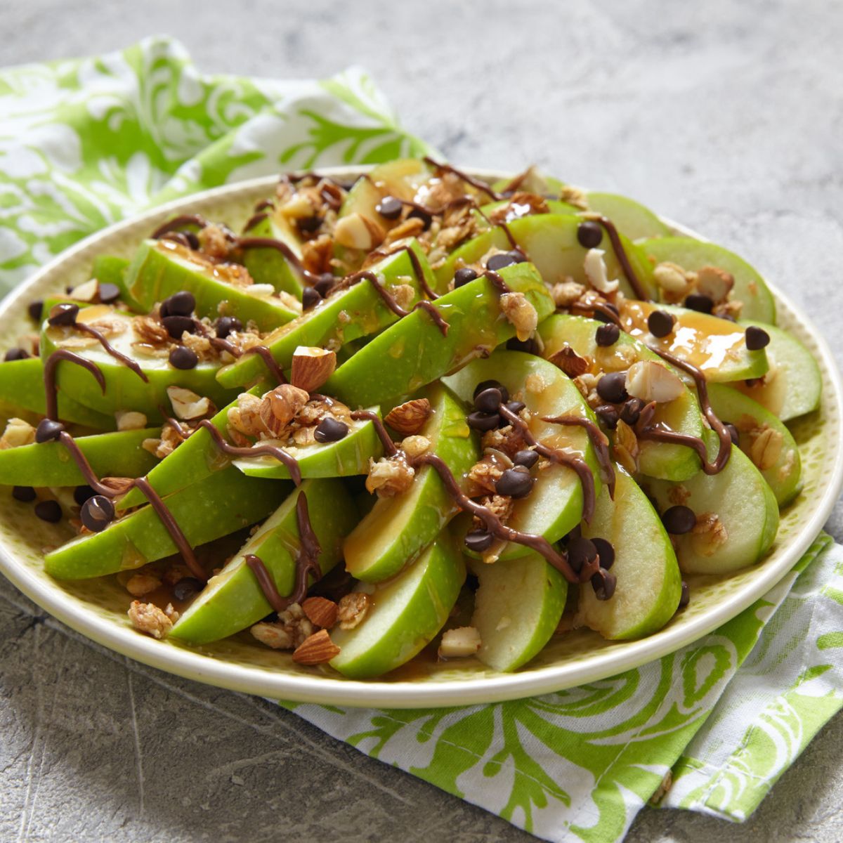 healthy apple nachos